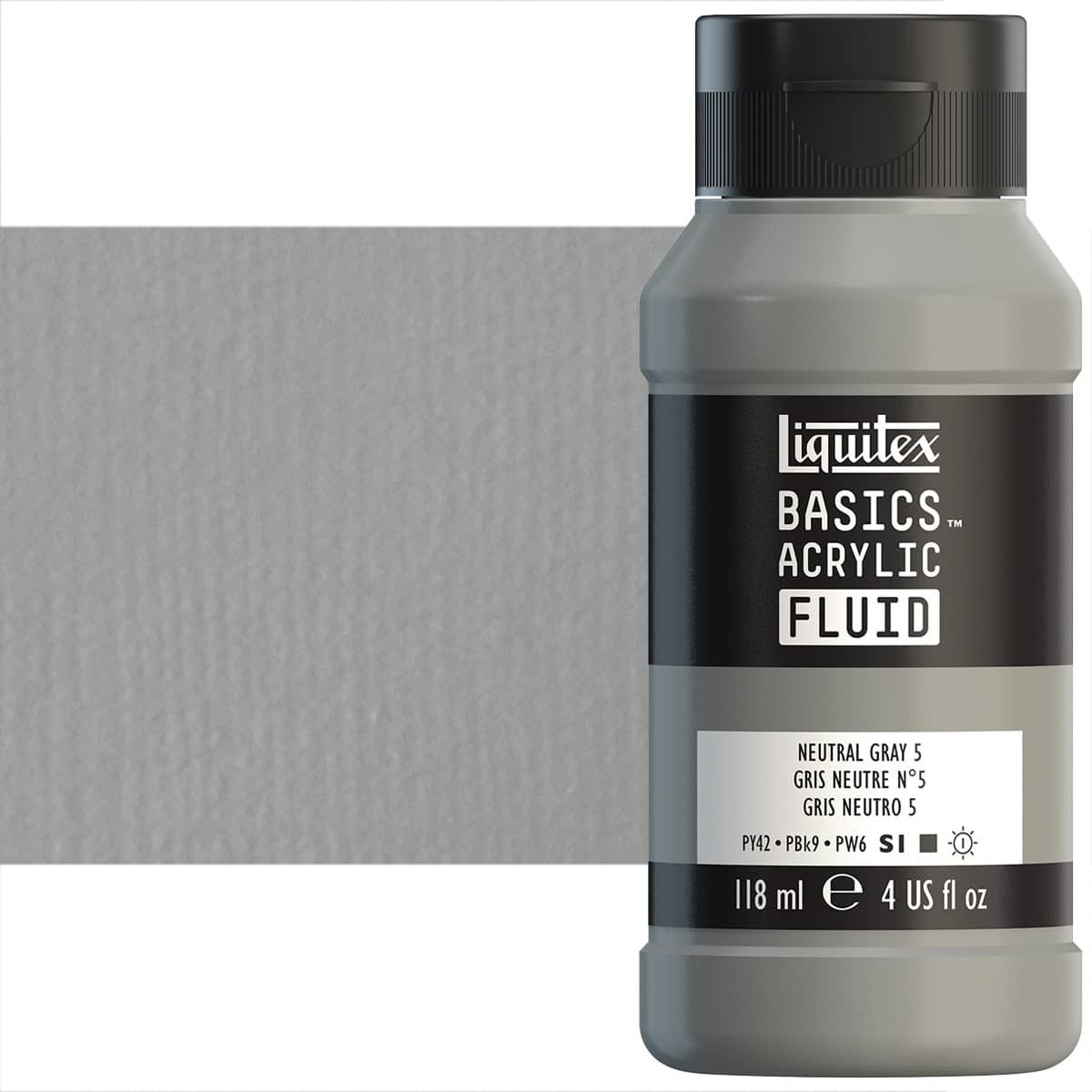 Liquitex BASICS Acrylic Fluid - Titanium White, 4oz Bottle