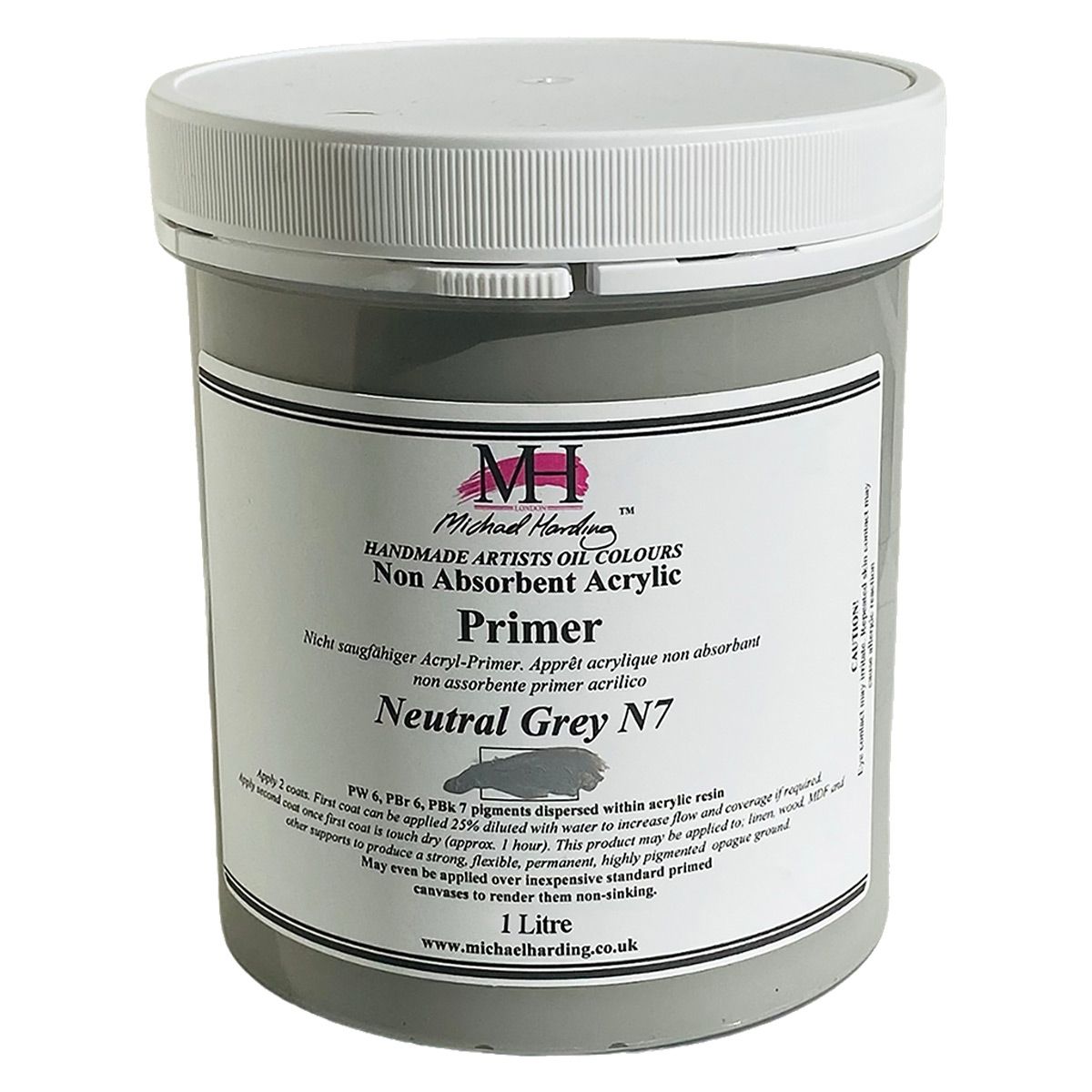 Non-Absorbent Acrylic Primer, Neutral Grey No.7 1 Litre