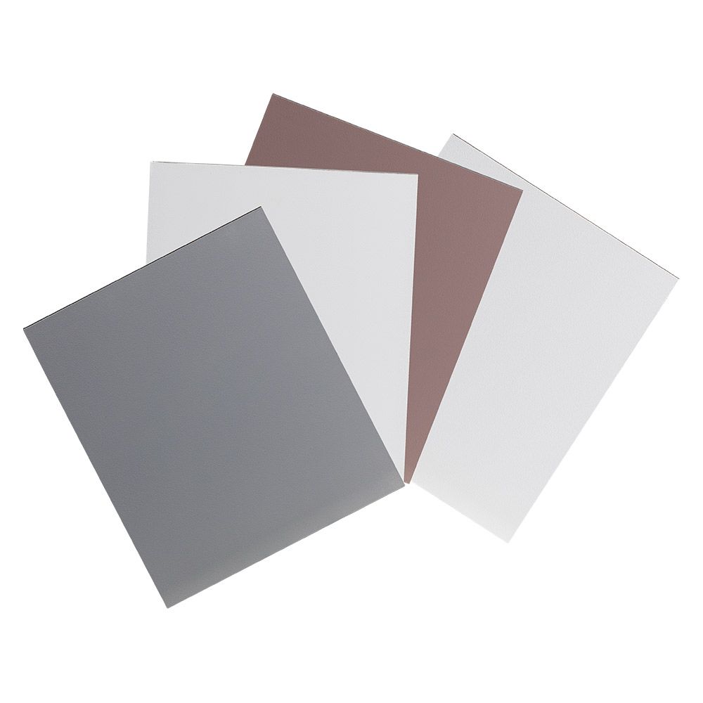 Available in 3 primed gesso colors, 4 surfaces