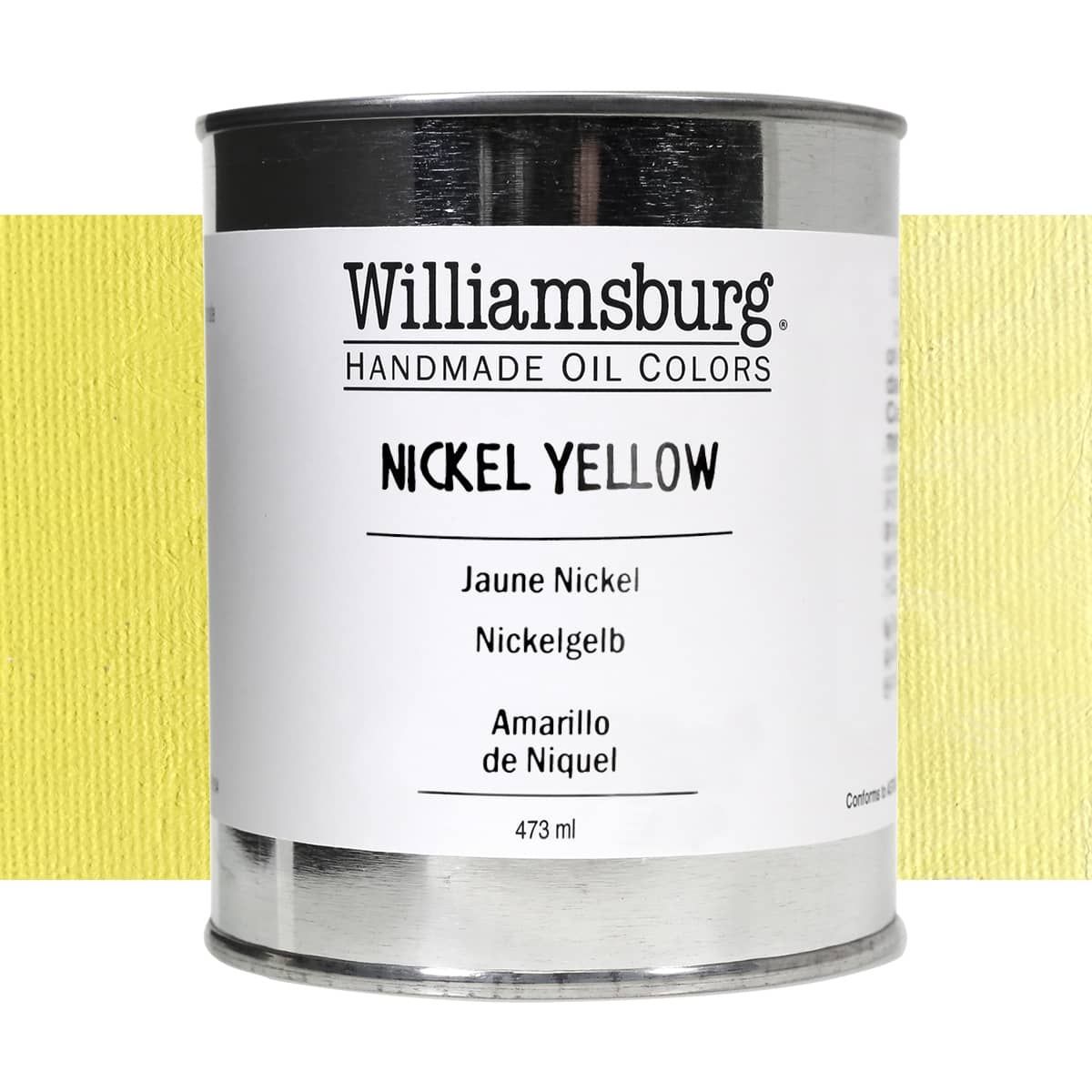 Williamsburg Oil Color 473 ml Can Nickel Yellow