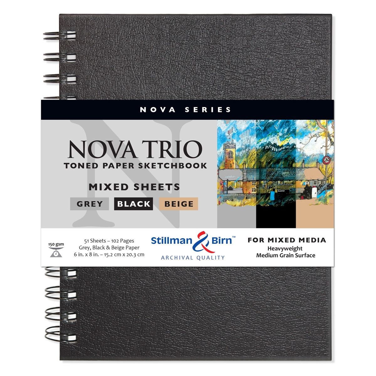 Nova Trio Spiralbound, Hardcover 6x8