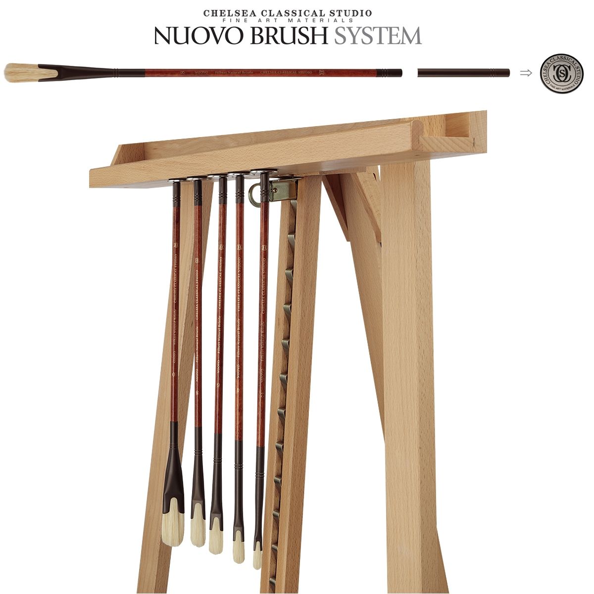 Chelsea Classical Studio Nuovo Brushes and Counterweight Magnets