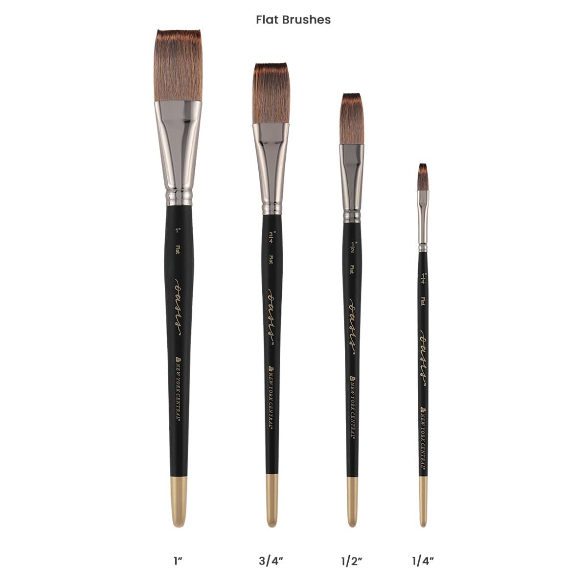 New York Central Oasis Synthetic Premium Brushes - Elite Professional Watercolor Brushes for Artists, Painting, Students, Studios, & More! - [Super