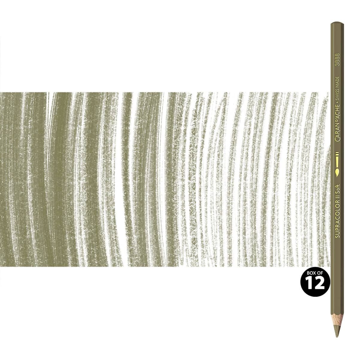 Supracolor II Watercolor Pencils Box of 12 No. 039 - Olive Brown