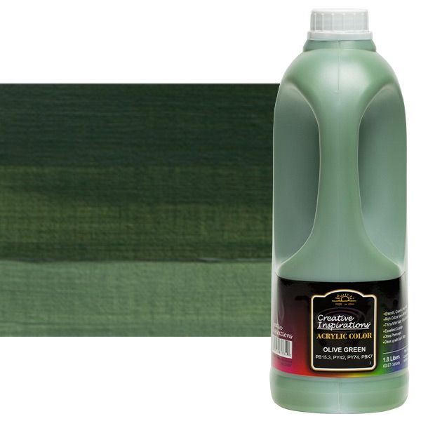 Creative Inspirations 1.8 Ltr. Acrylic Paint, Olive Green Jerry's