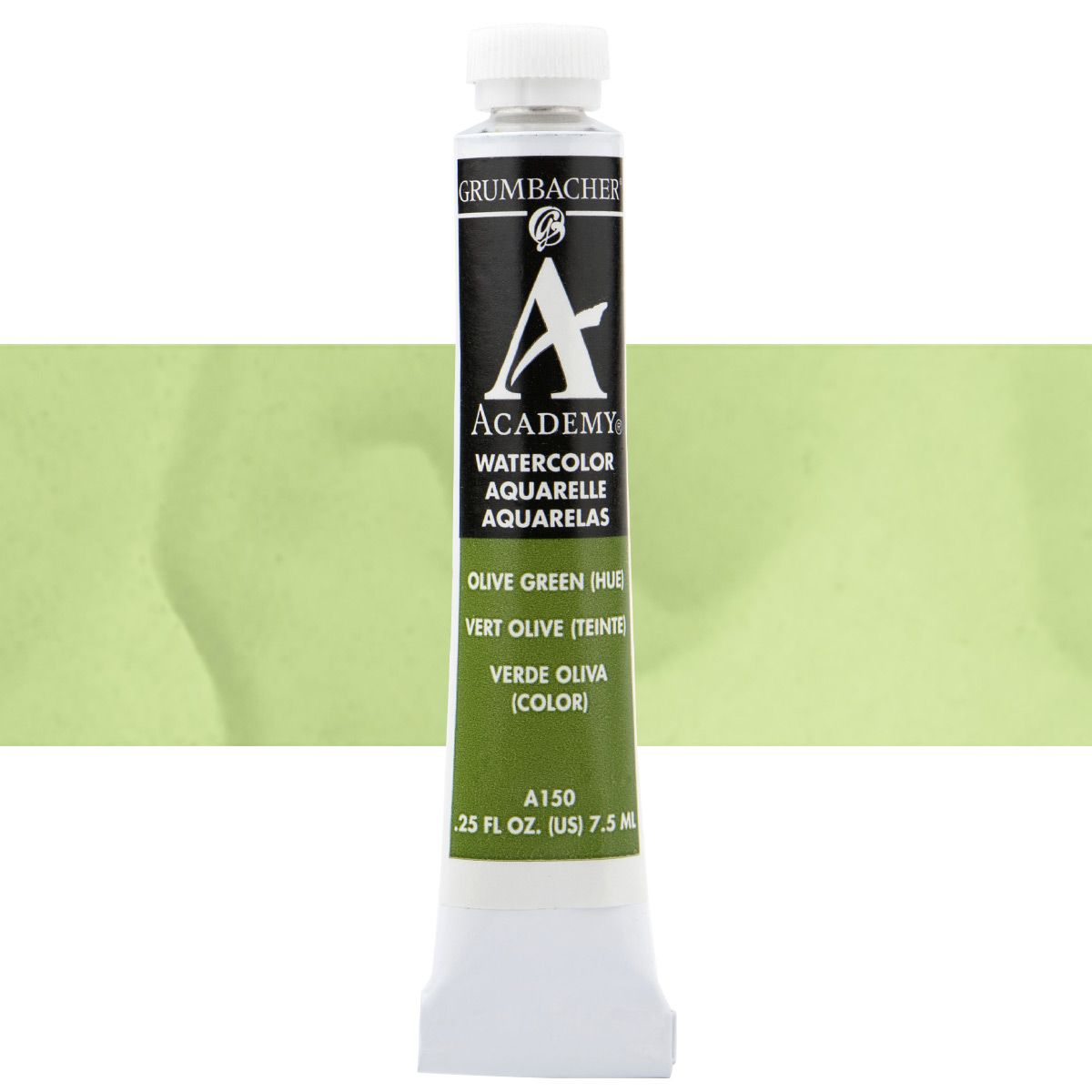 Grumbacher Olive Green Hue Academy Watercolor 7.5 ml Tube