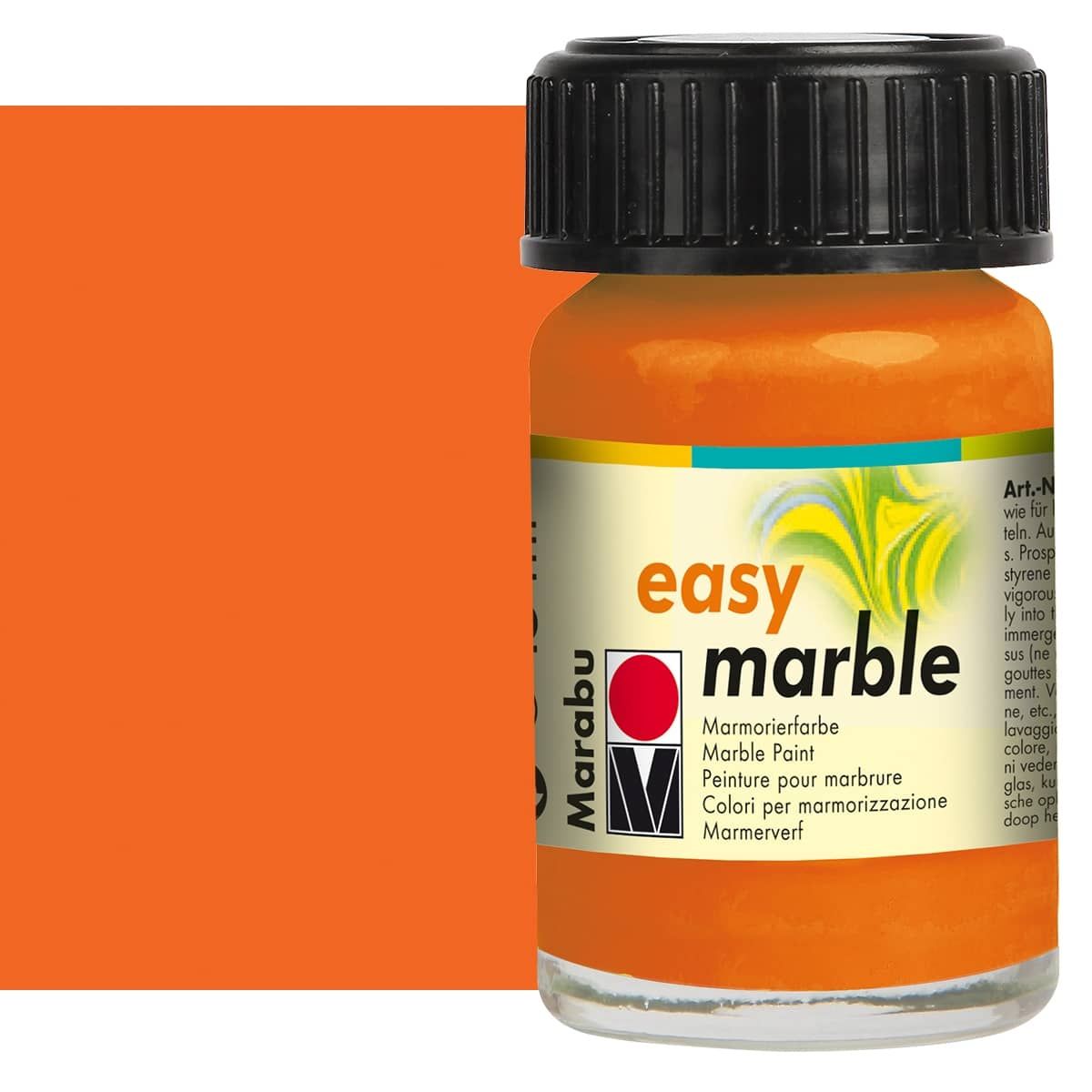 Marabu Easy Marble Orange Paint, 15ml