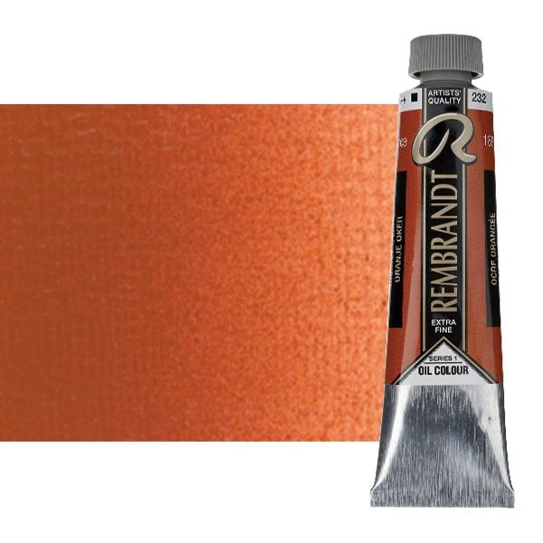 Rembrandt ExtraFine Artists' Oil Orange Ochre, 40ml Tube Jerry's