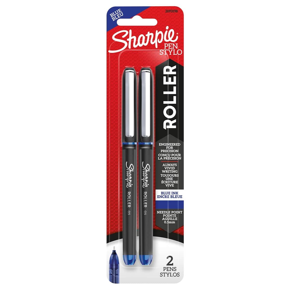 Sharpie Rollerball Pens Pack of 2 - Blue