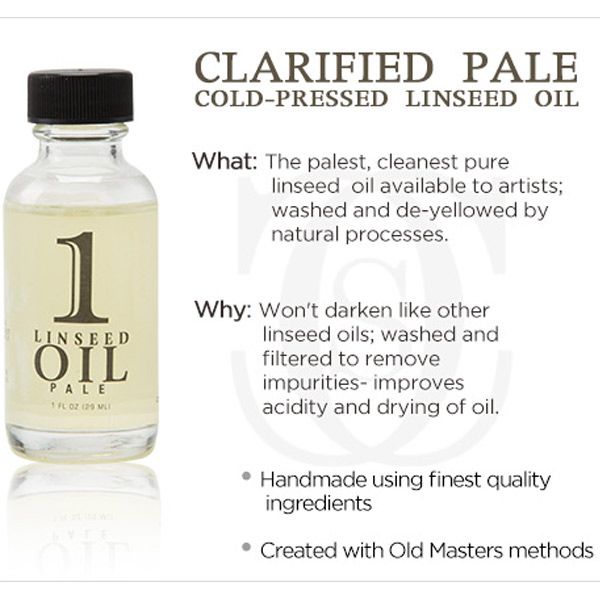 Clarified Pale Cold Pressed Linseed Oil