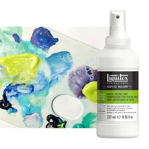 Liquitex Acrylic Fluid Mediums Palette Wetting Spray 8 oz Jerry's