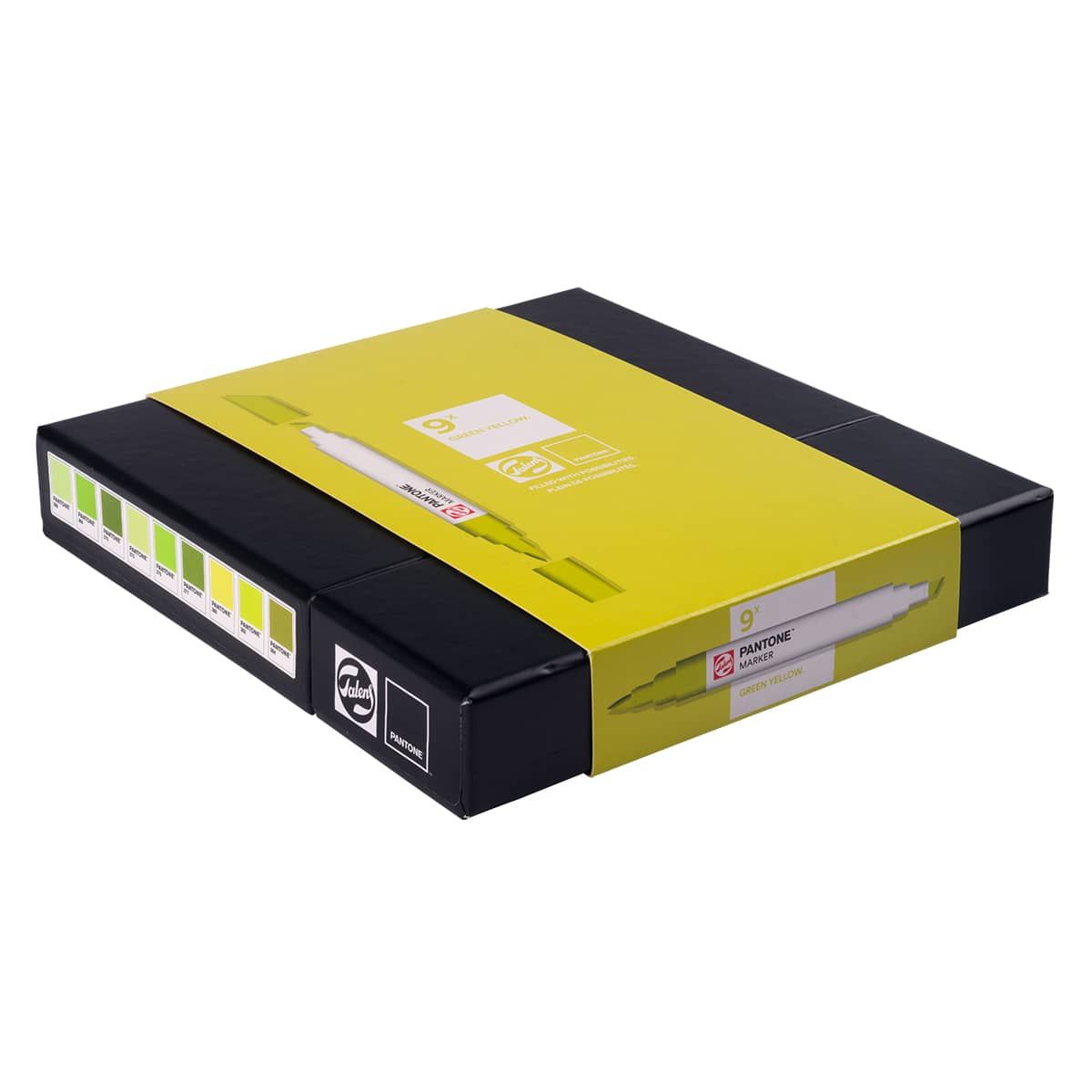 Pantone Dual Tip Marker Green Yellow Set of 9 | Jerry's Artarama
