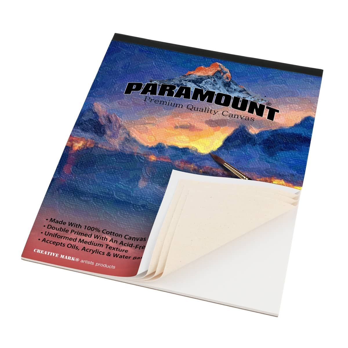 Paramount 12x16" Cotton Canvas Pad, 10 Sheets Jerry's Artarama