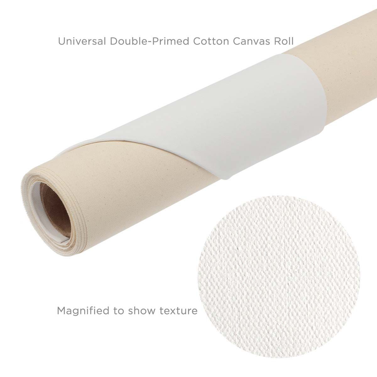 320g triple primed unbleached 100% Cotton Canvas Roll With Medium