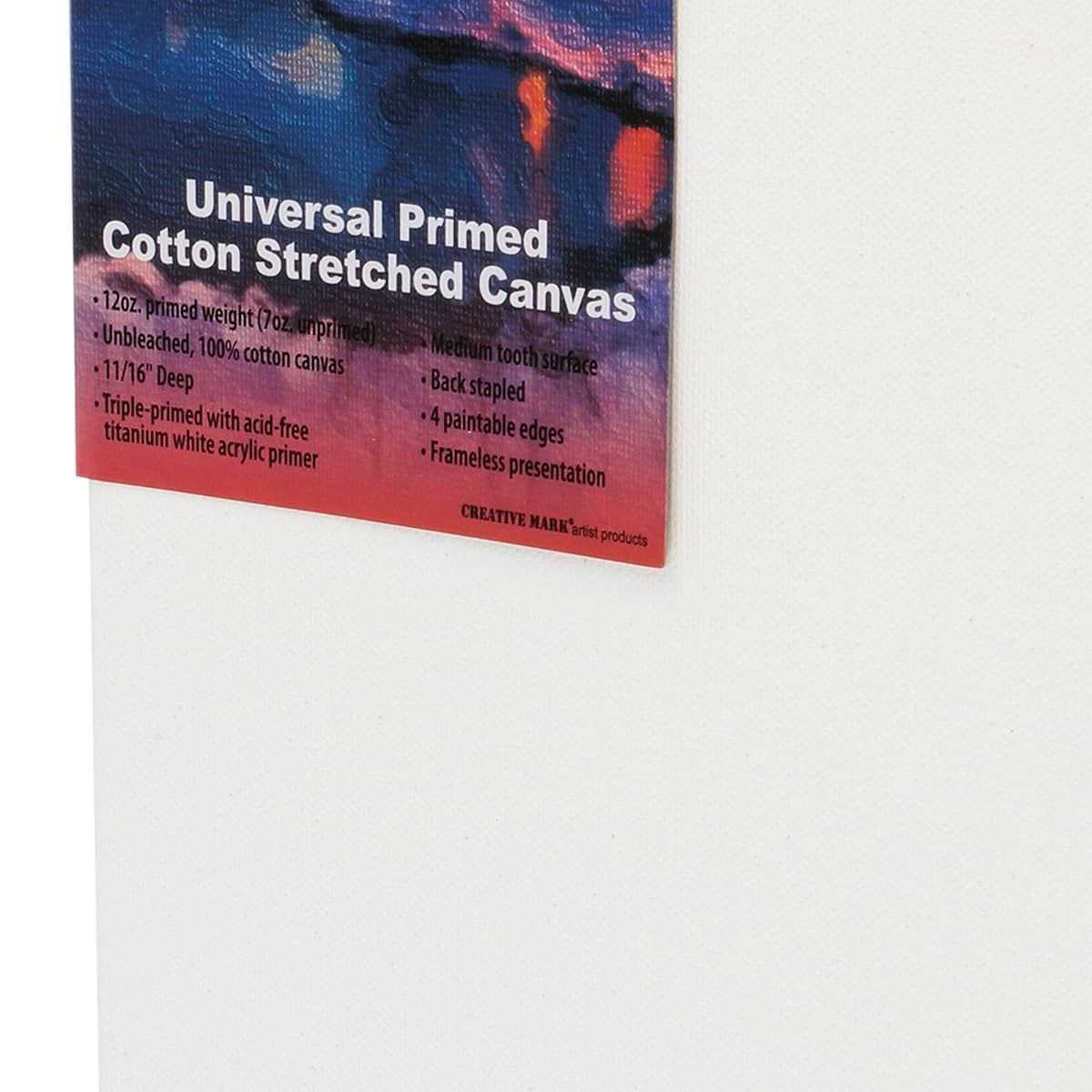 Universal Primed Cotton Stretched Canvas