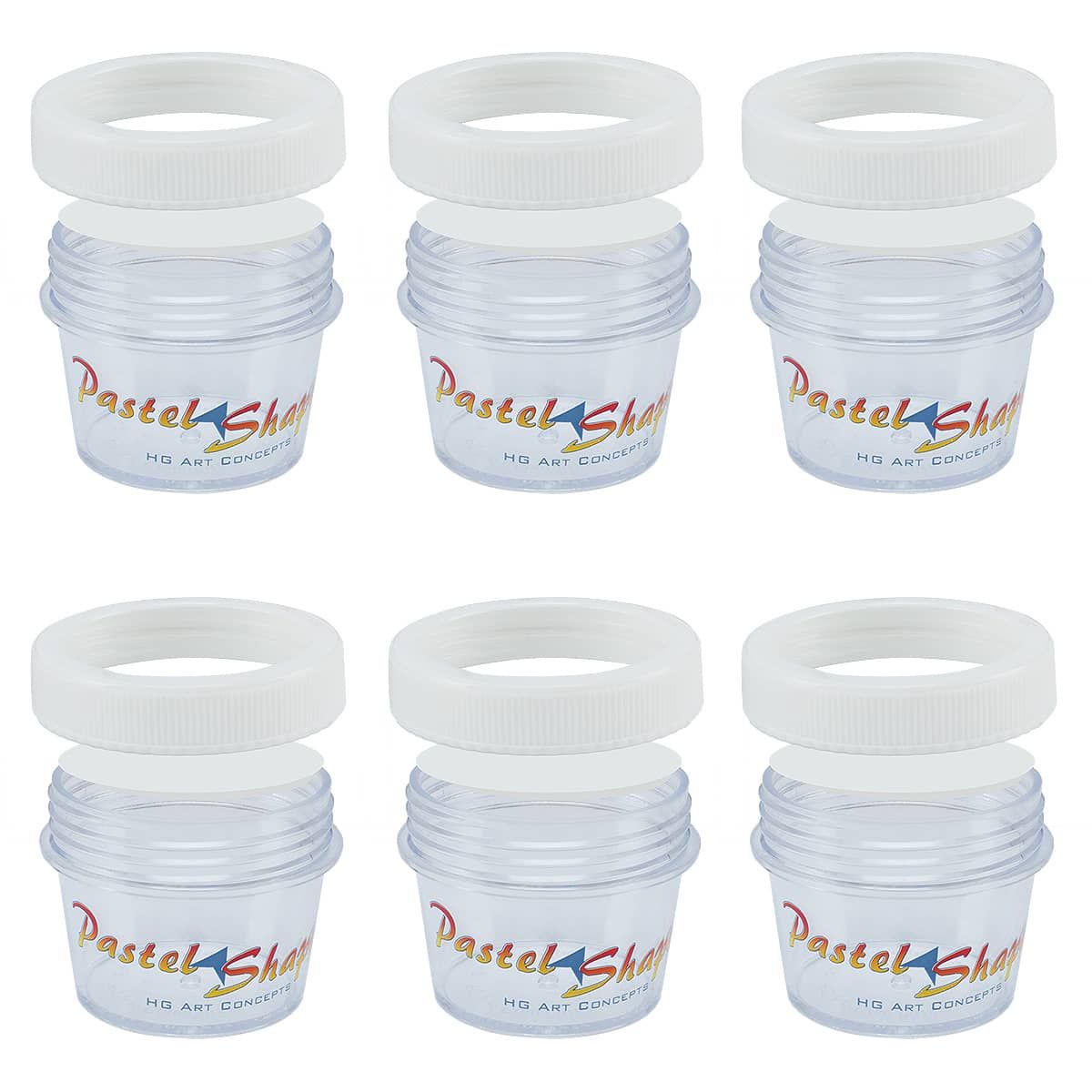 Pastel Shapers Storage Jars of 6