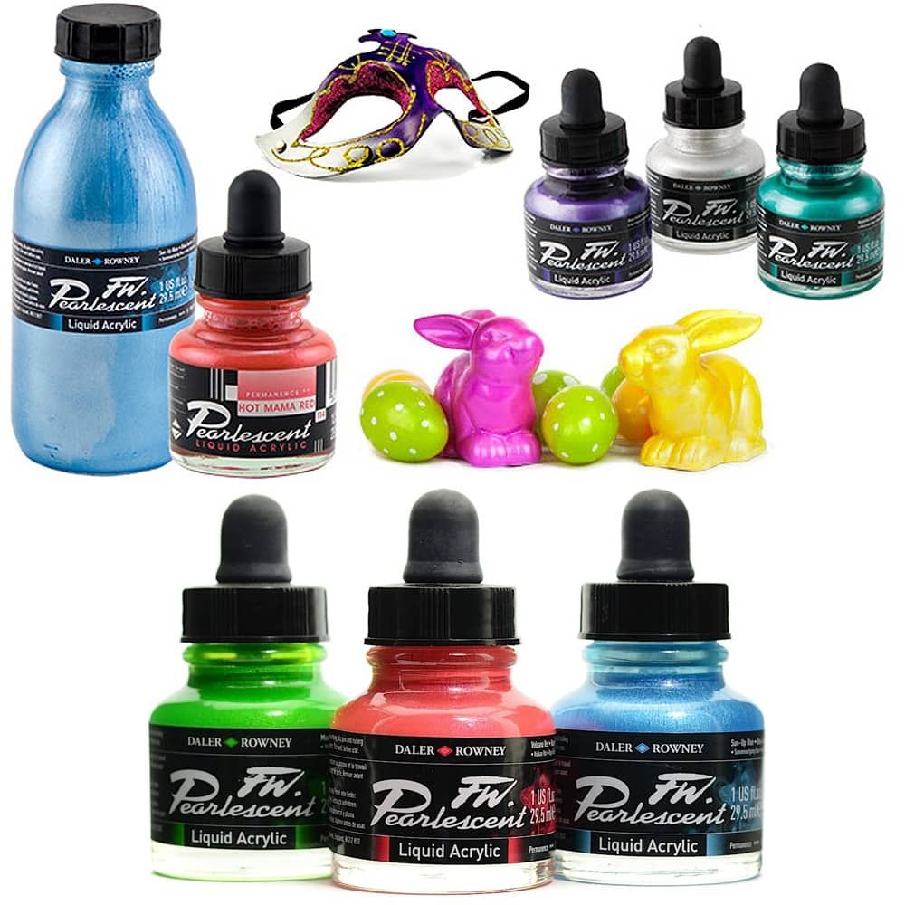 Daler-Rowney FW Pearlescent Liquid Acrylic Artists' Inks