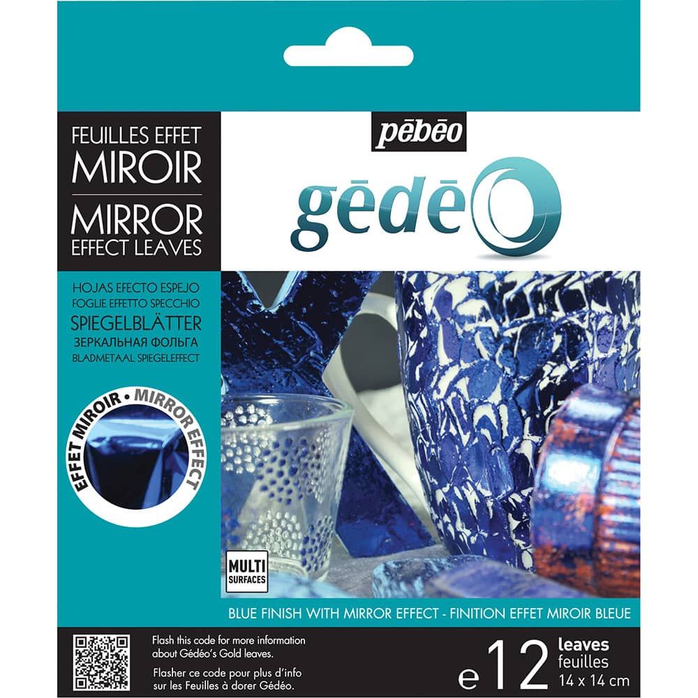 Gedeo Mirror Effect Metal Leaf  -Blue