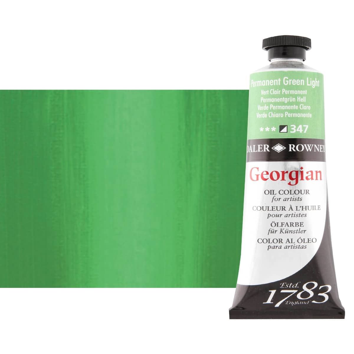 Daler-Rowney Georgian Oil Color 75ml Tube - Permanent Green Light