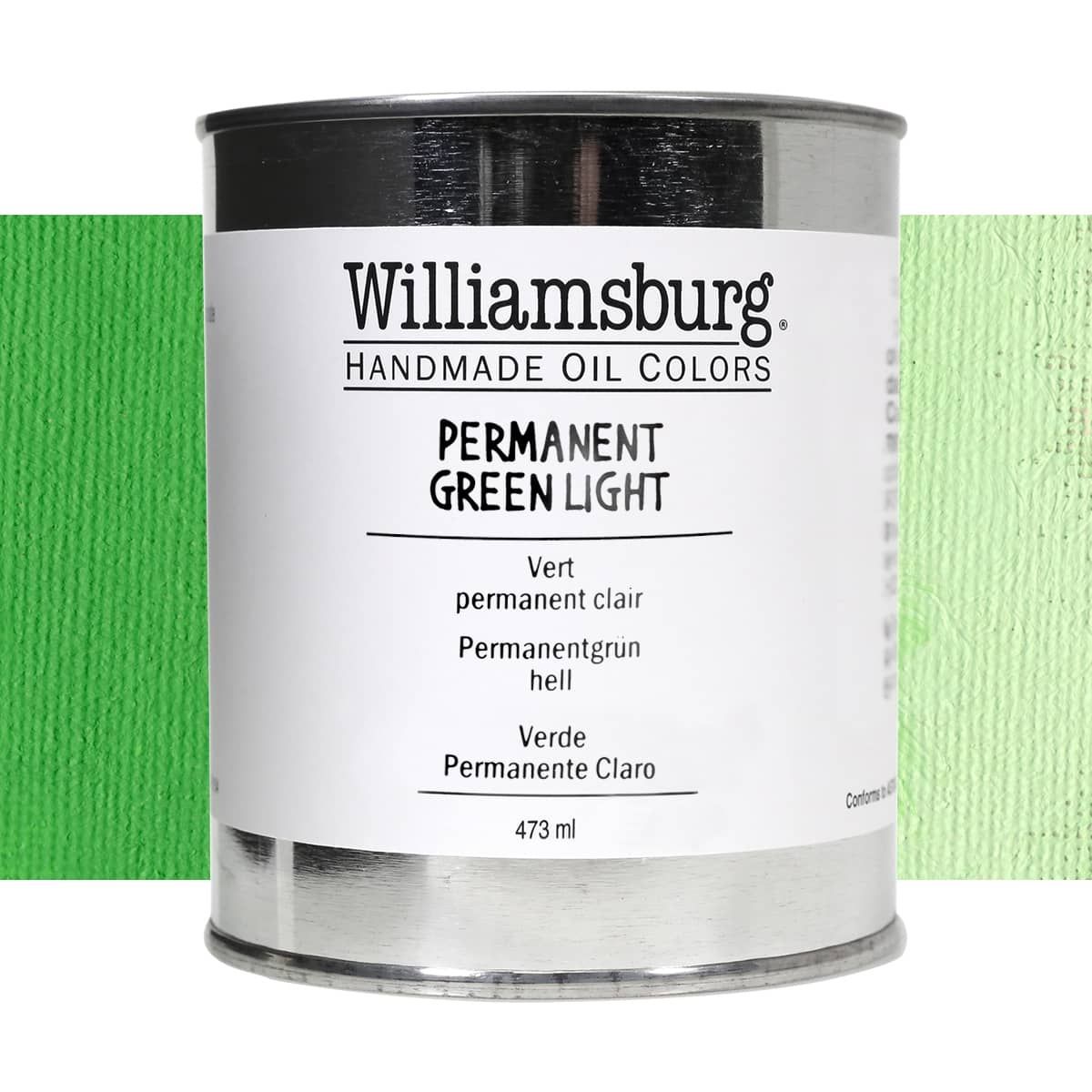 Williamsburg Oil Color 473 ml Can Permanent Green Light