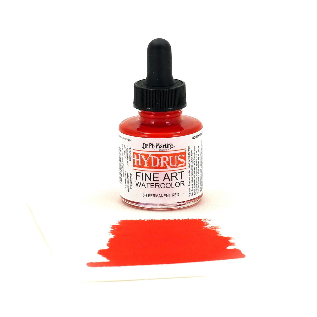 Hydrus Watercolor 1 oz Bottle - Permanent Red