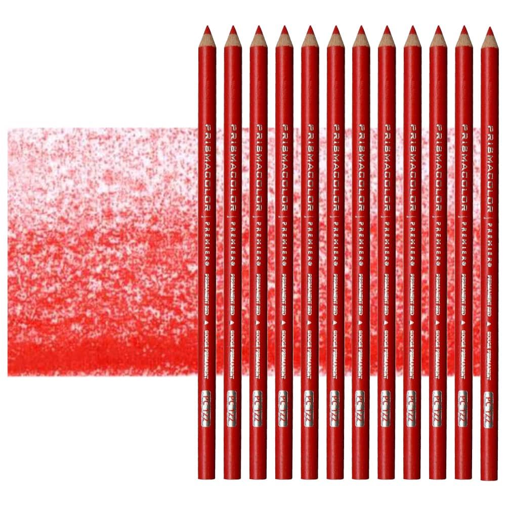 Prismacolor Premier Colored Pencil PC122 Permanent Red (Set of 12