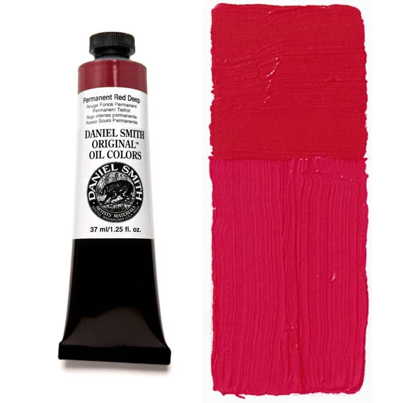 Daniel Smith Oil Colors 37ml Permanent Red Deep