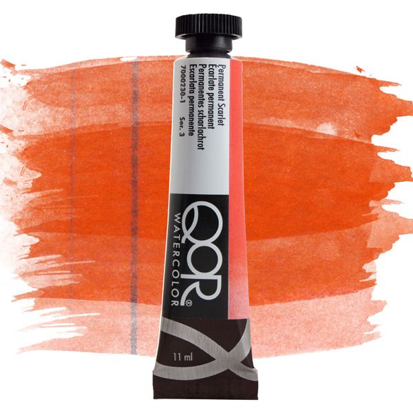 QoR Watercolor 11ml Tube - Permanent Scarlet