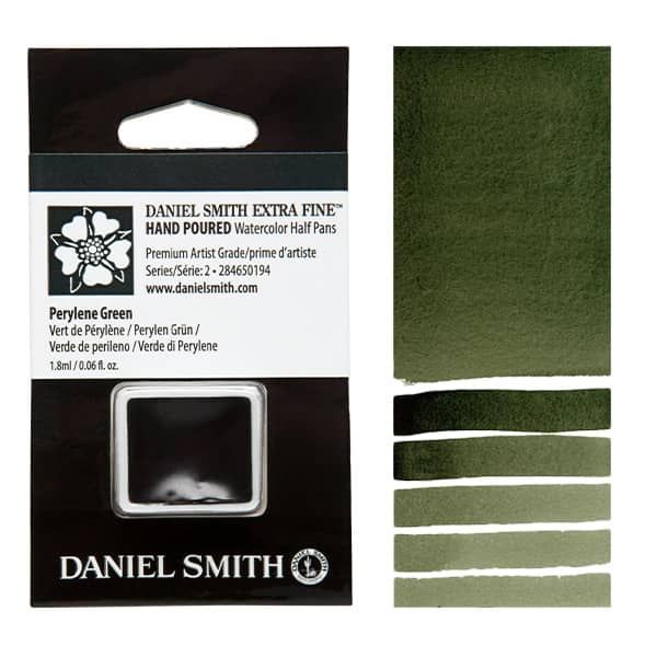 Daniel Smith Watercolor Half Pan Perylene Green