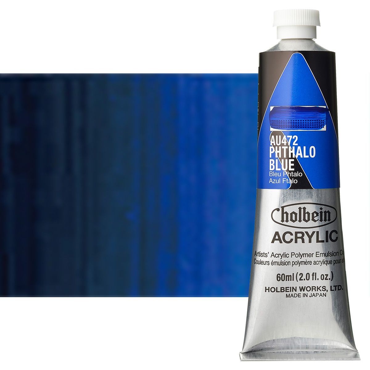 thumbnail image 2 of Holbein Heavy Body Artist Acrylics - Phthalo Blue Red Shade, 60 Ml 2 of 12