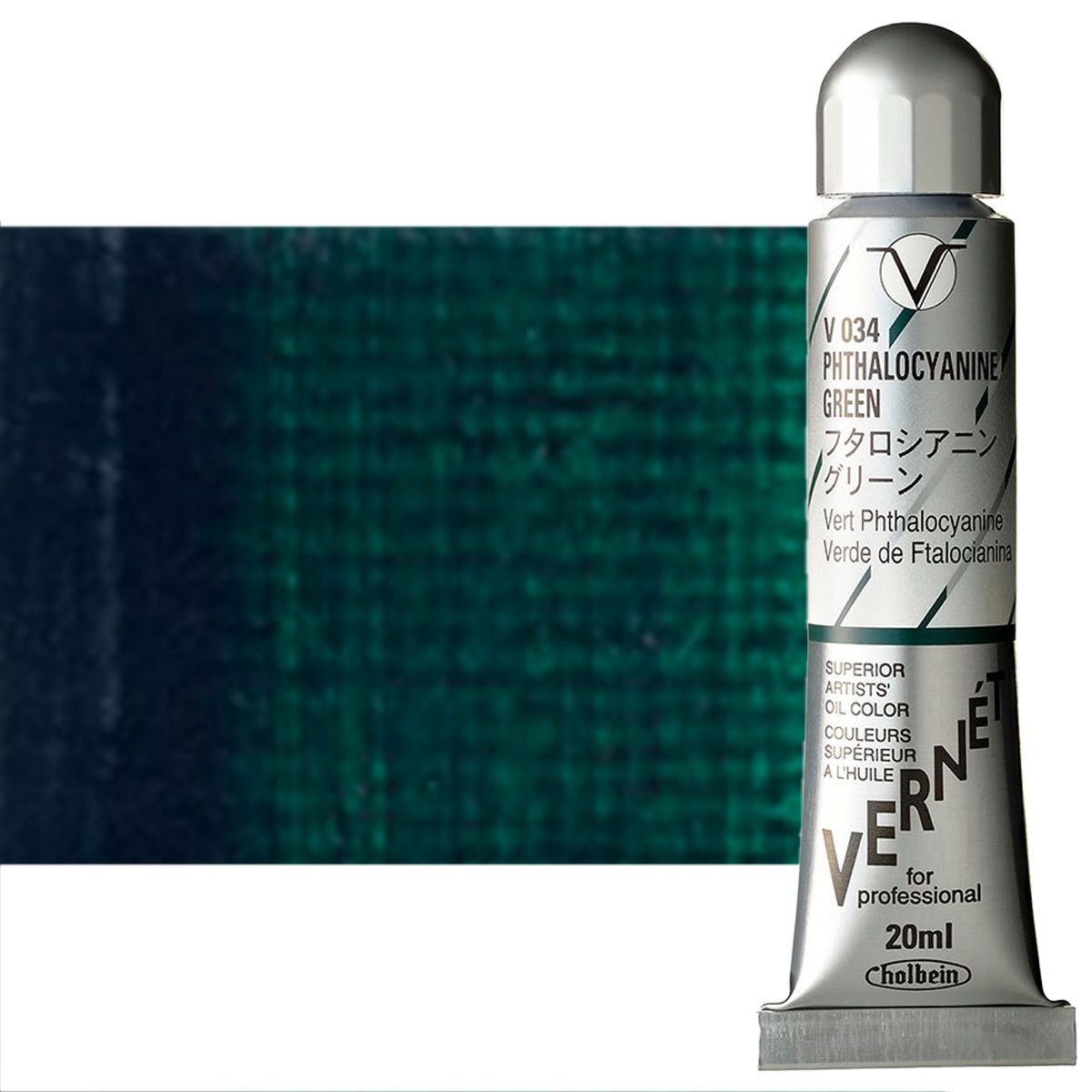 Holbein Vern?t Oil Color 20 ml Tube - Phthalocyanine Green