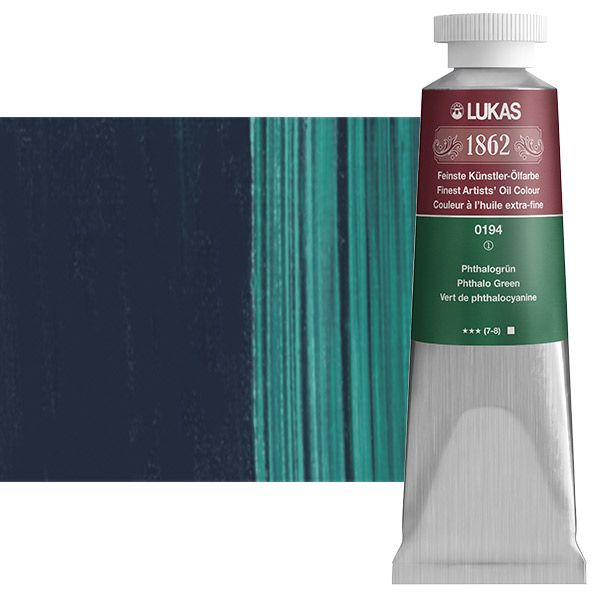 LUKAS 1862 Oil Color - Phthalo Green, 37ml