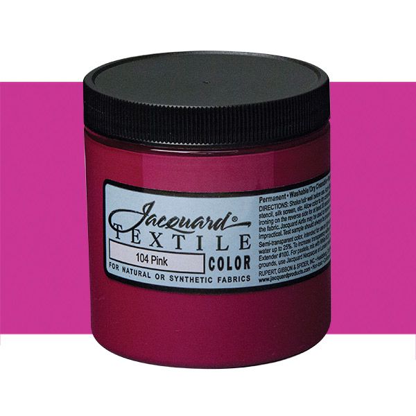 Jacquard Permanent Textile Color 8 oz. Jar Pink Jerry's Artarama