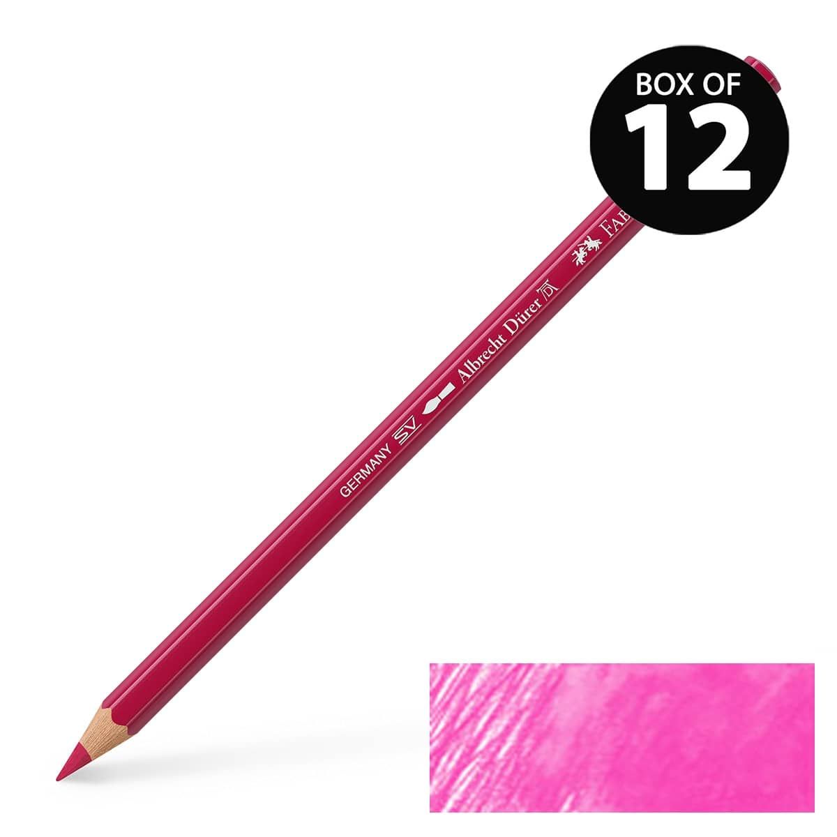 Albrecht Durer Watercolor Pencils Pink Carmine No. 127, Box of 12