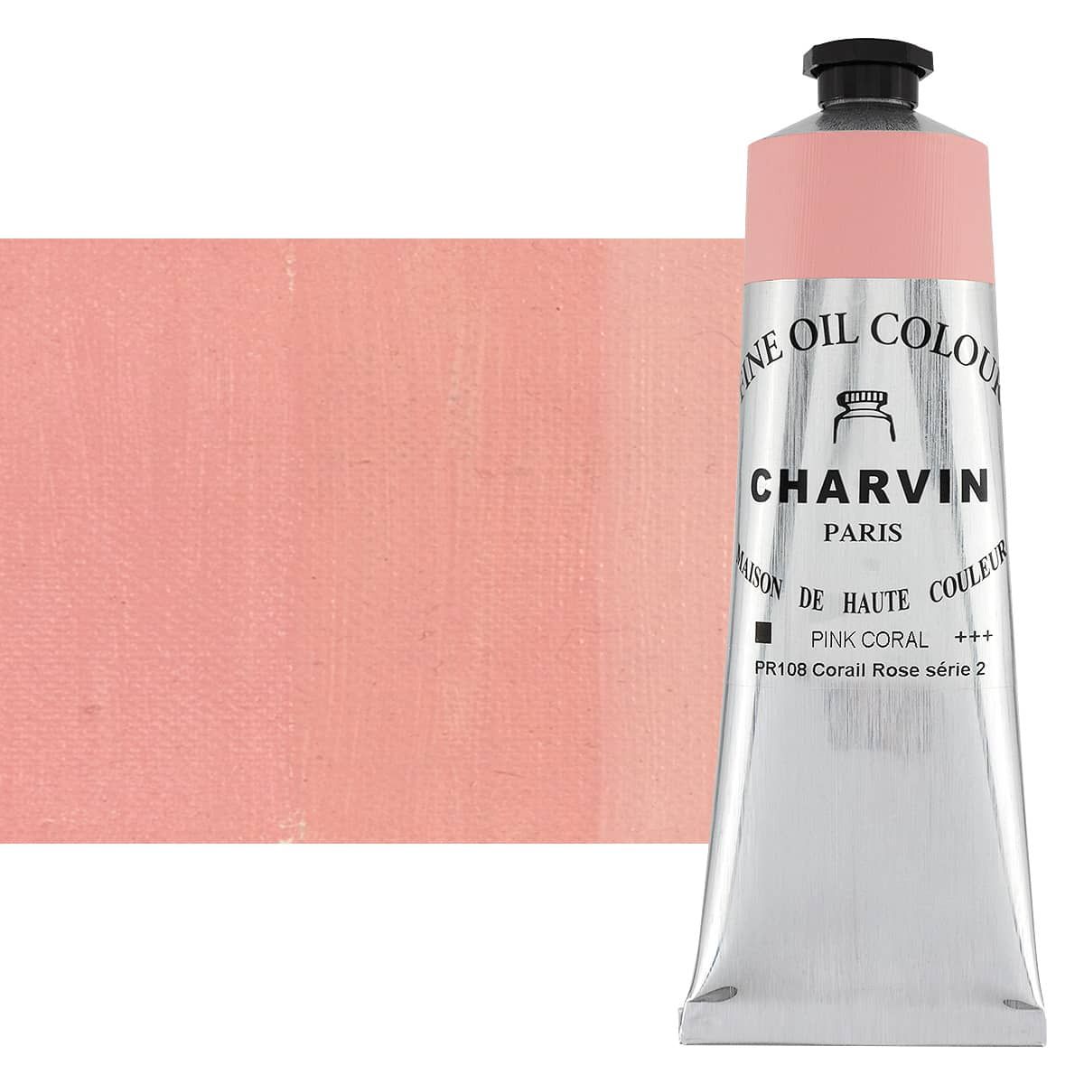 Charvin Fine Oil Paint, Pink Coral 150ml Jerry's Artarama