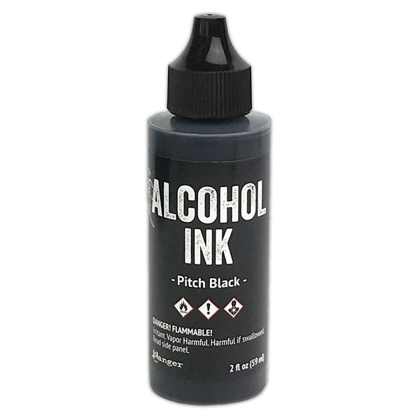 Holtz Alcohol Ink 2 oz Pitch Black