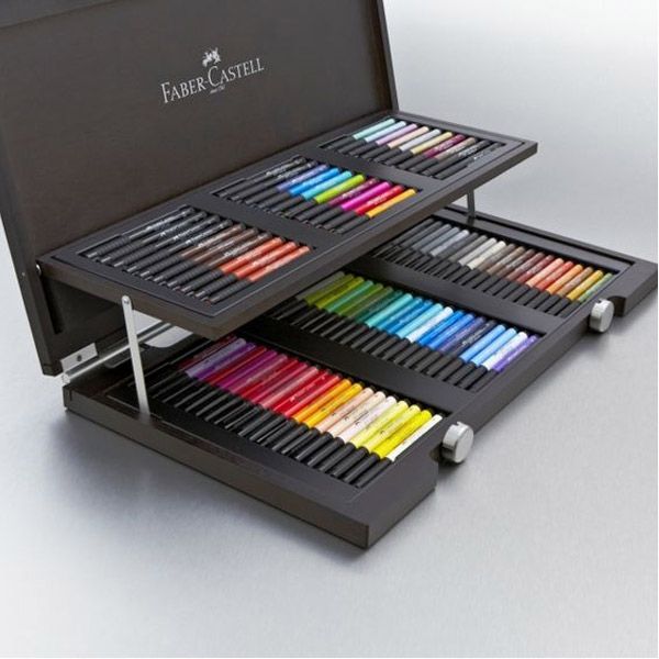 Faber-Castell Pitt Artist Brush Pen Wood Box Set of 90