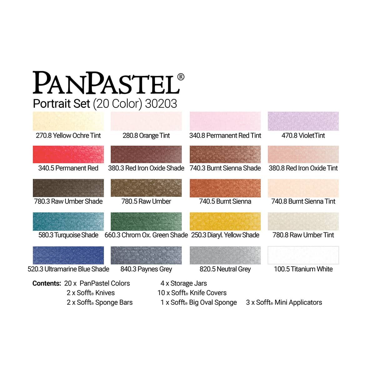 PanPastel™ Artists' Pastels - Greens, Set of 10