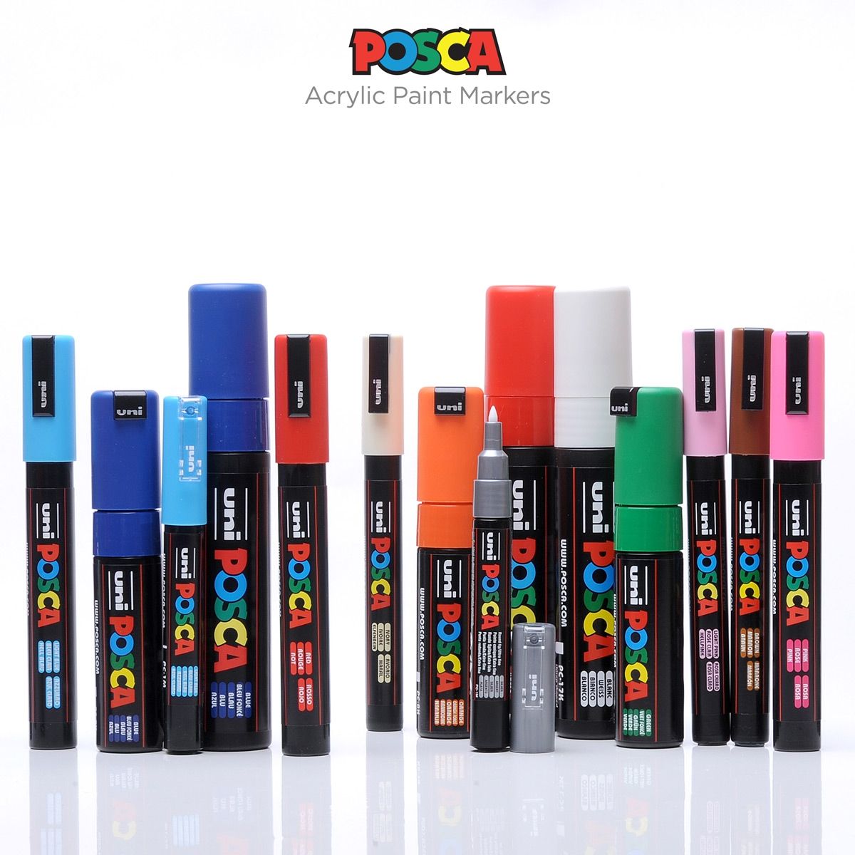 15 Posca Paint Markers, 5M Medium Posca Markers Set with Reversible Tips of  Acrylic Paint Pens | Posca Pens for Art Supplies, Fabric Paint, Fabric