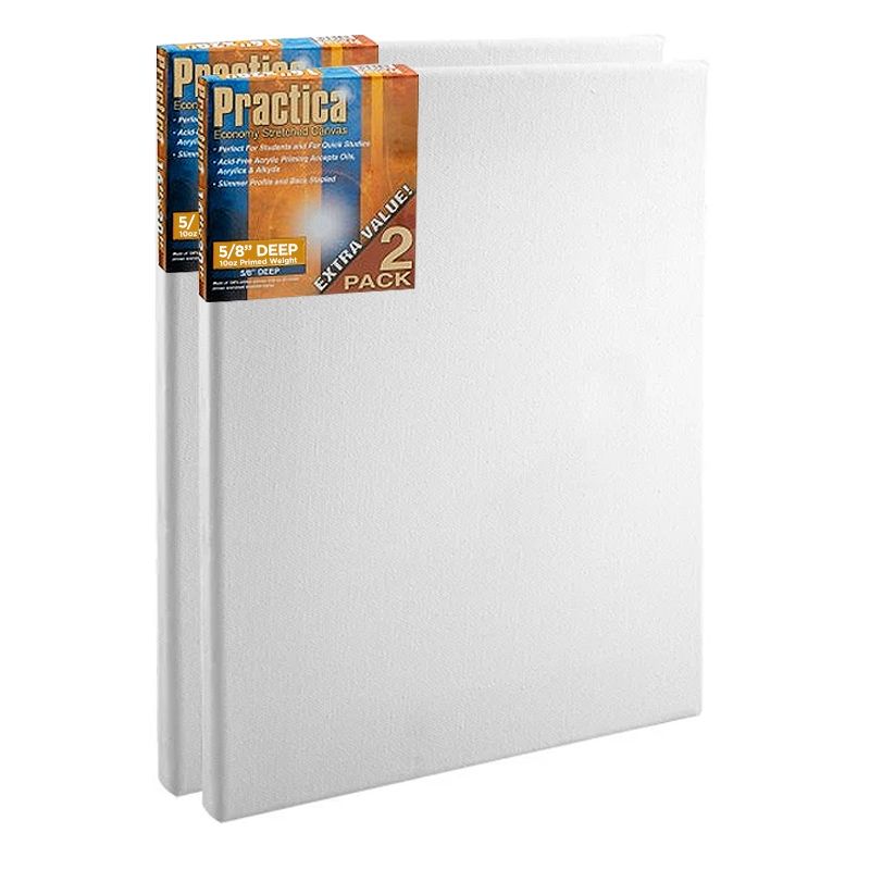 18 x 24 Value Series Cotton Canvas 2pk - Stretched Canvas - Art Supplies & Painting