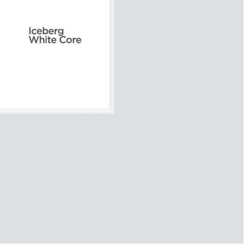 iceberg, white-core pre cut mat