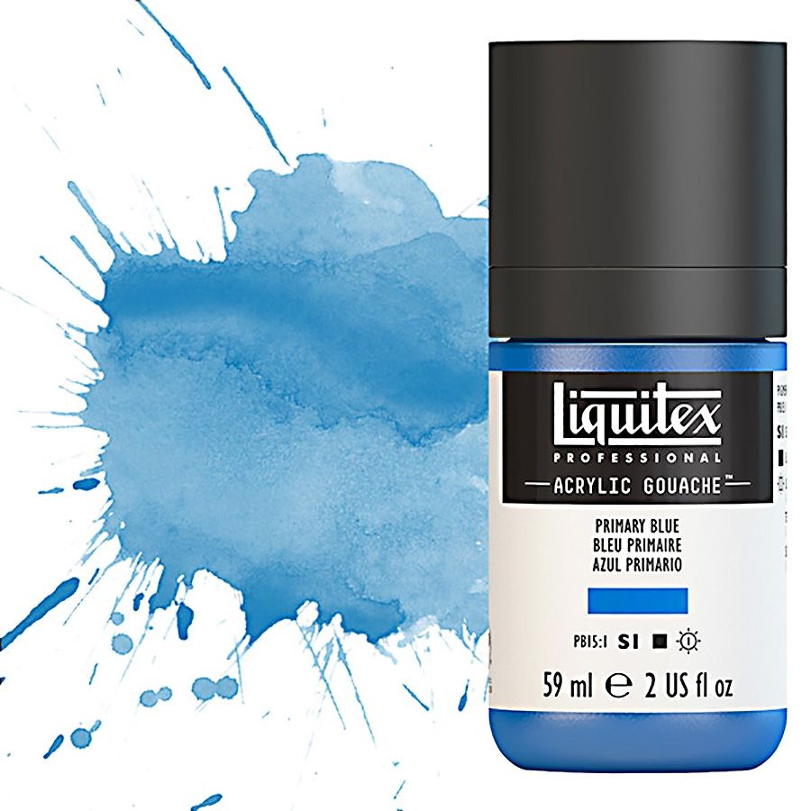 Liquitex Professional Acrylic Gouache 2oz Primary Blue
