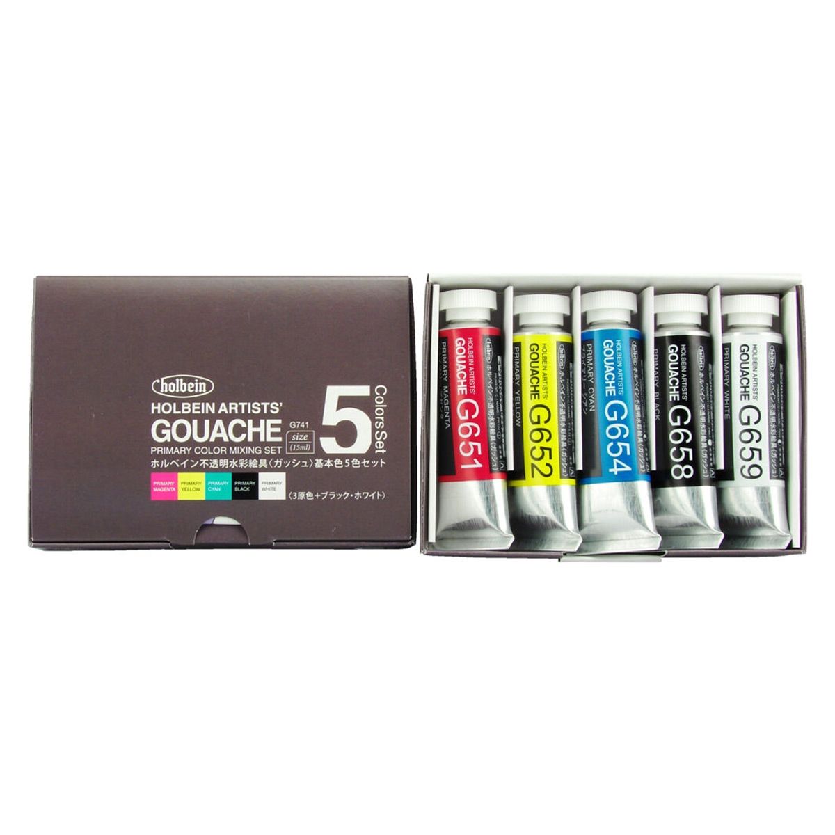Holbein Gouache 15ml Color Mixing Set 5