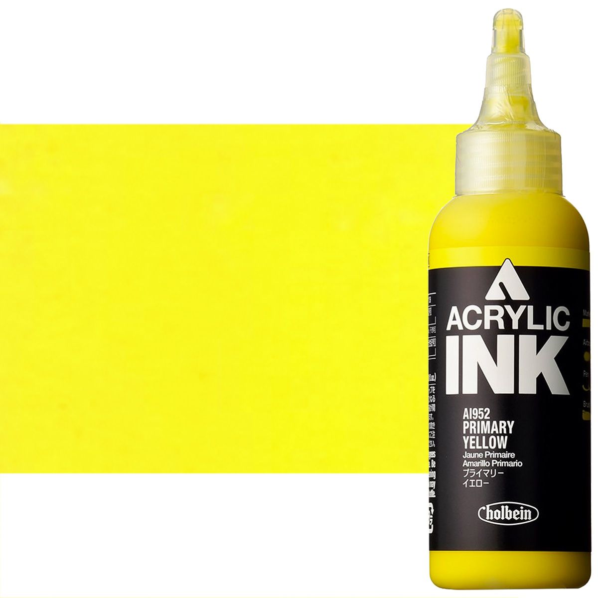 Holbein Acrylic Ink - Primary Yellow, 100ml