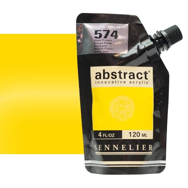Sennelier Abstract Acrylic 120ml Primary Yellow - High Gloss 
