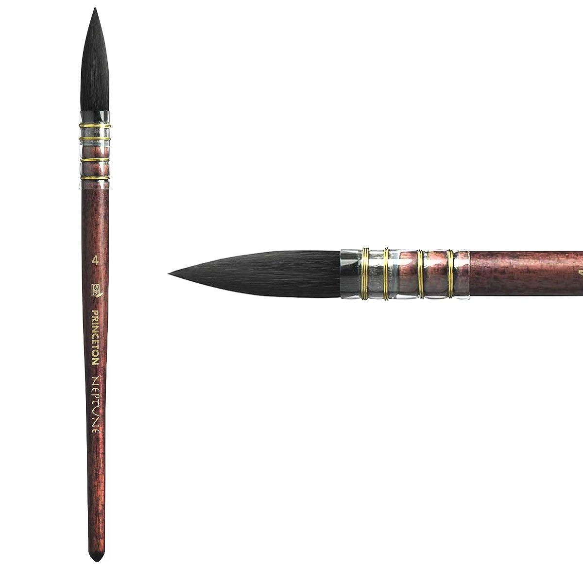 Pennello Pri Neptune Synthic Quill Dimensione 6 Per Pittura Decorativa E Artistica