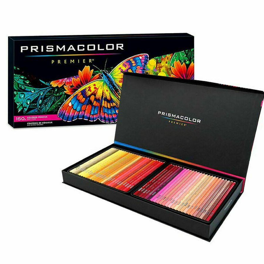 Waxbased colored pencils, 150 vibrant colors