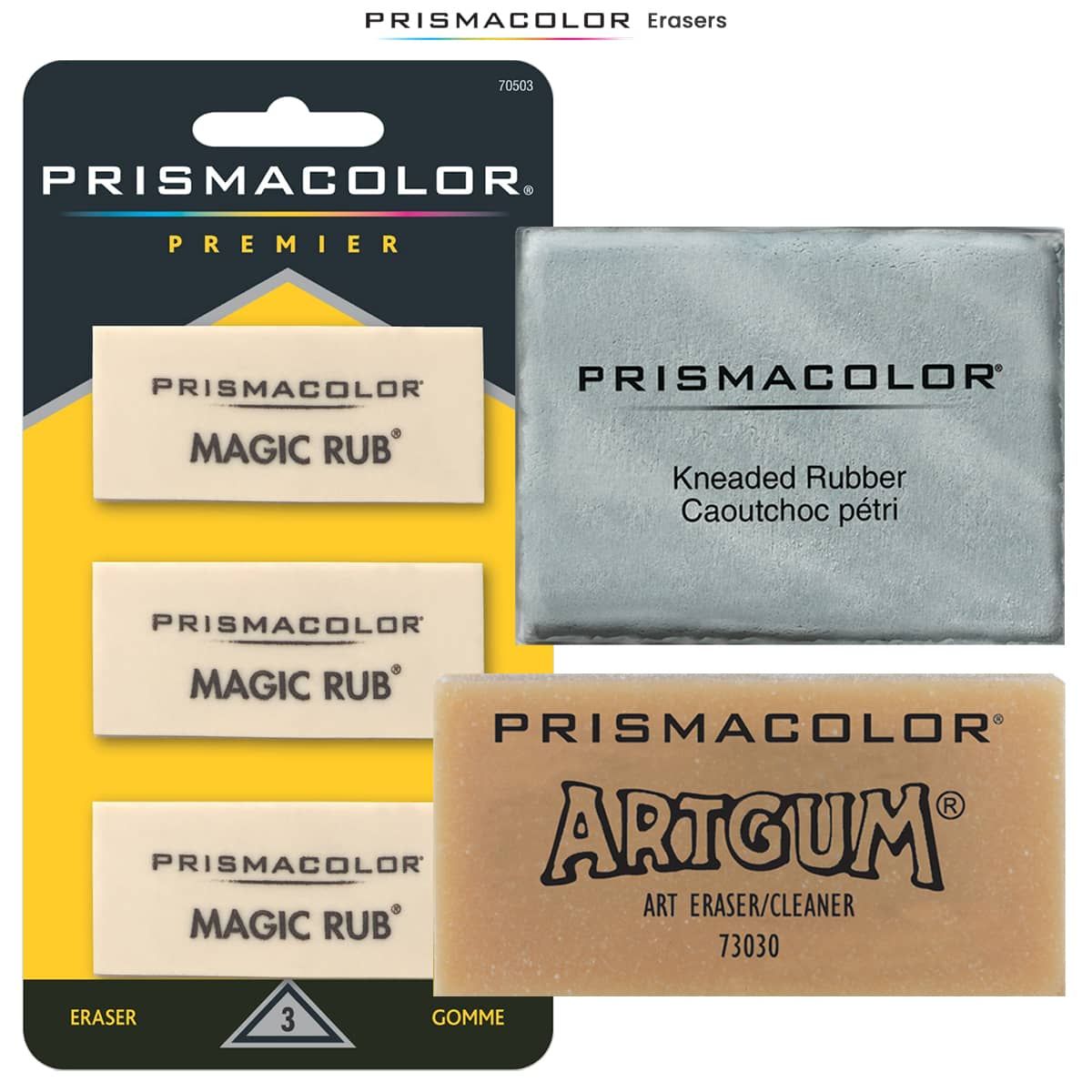 Prismacolor Kneaded & Art Gum Erasers