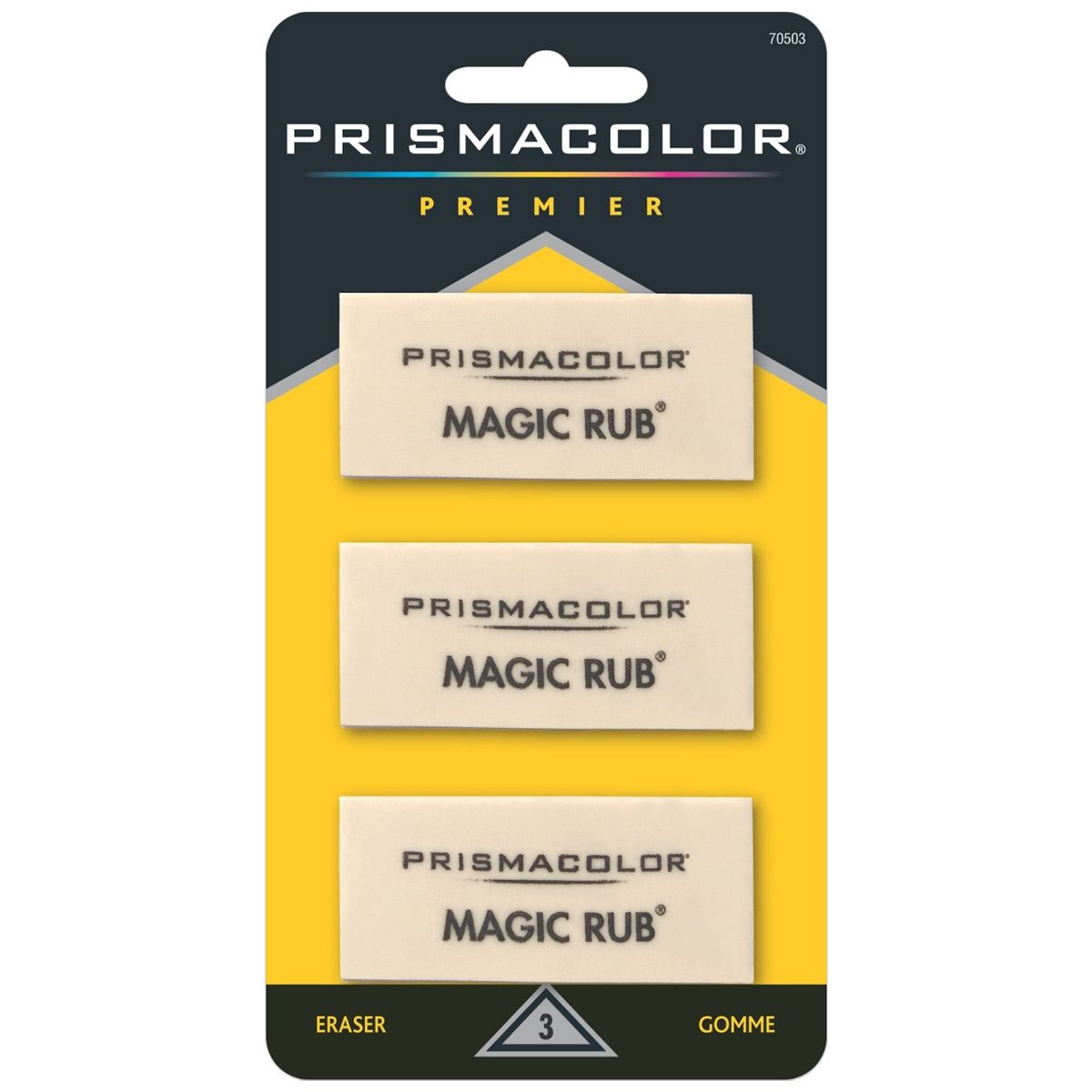 Prismacolor Magic Rub Eraser, Pack of 3