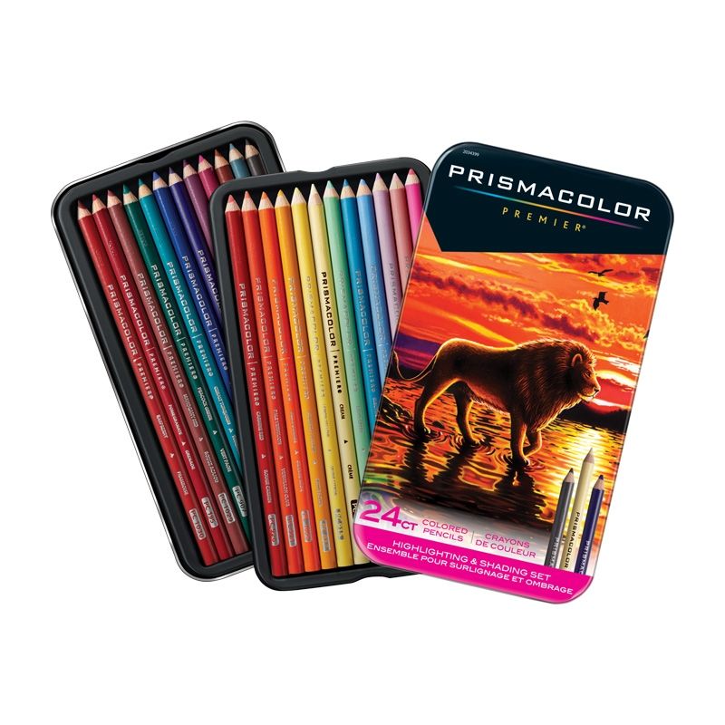 Prismacolor Colored Pencil Set, 24 Highlight & Shading Jerry's Artarama